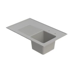 Epoxy Resin Single Drainer Sink