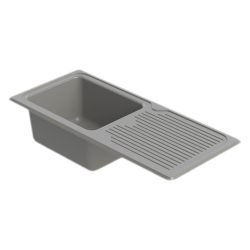 epoxy resin lab sink with drainer