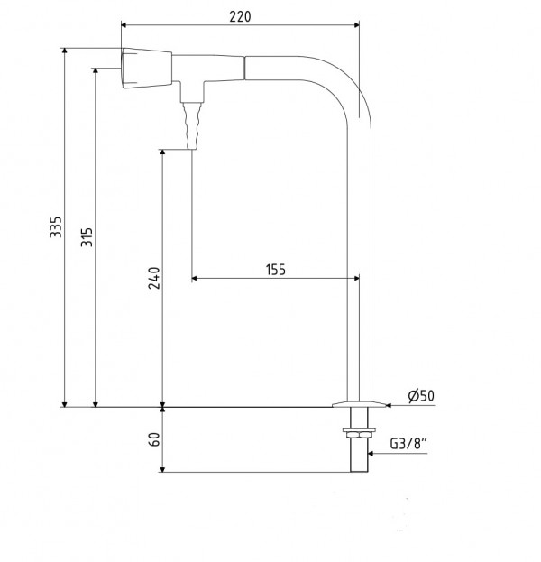 Arboles Special Water Pillar Tap - Image 2