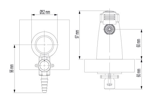 Brownall Single Lift & Turn Gas Tap - Image 2